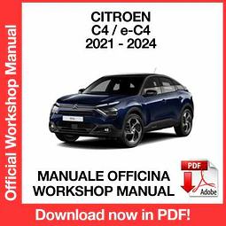 Manuale Officina Citroen C4 e-C4 (2021-2022-2023-2024) (EN)