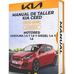 Manuale di officina Kia Ceed (2012-2018) 1.4 E 1.6 E Gaso 1.4 E 1.6