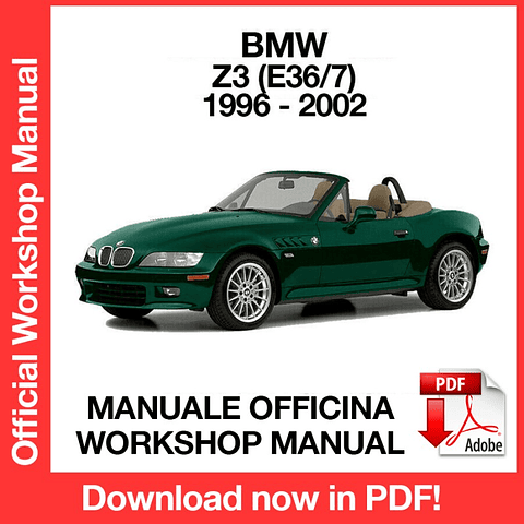 MANUALE OFFICINA BMW Z3 E36 (1996-1997-1998-1999-2000-2001-2002) (EN)