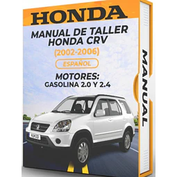 Manuale di officina Honda CRV (2002-2006) 2.0 E 2.4 PDF