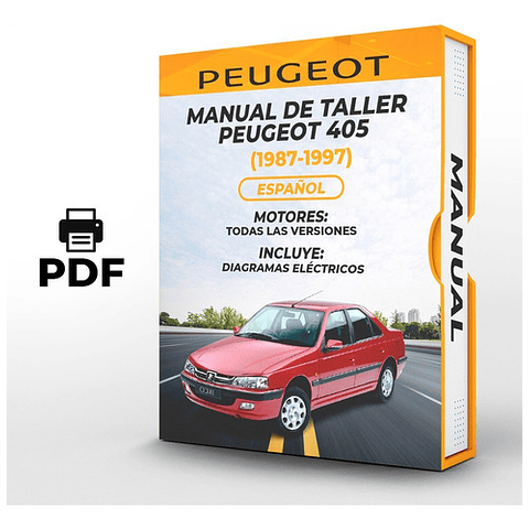 Manuale di officina Peugeot 405 (1987-1997) PDF