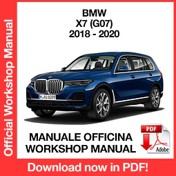 MANUALE OFFICINA BMW X7 G07 (2018-2019-2020) (EN)