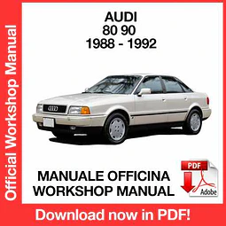 Manuale Officina Audi 80 90 (1988-1989-1990-1991-1992) (EN)