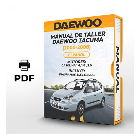 Manuale officina Daewoo Tacuma (2000-2008) 1.6, 1.8, 2.0 PDF