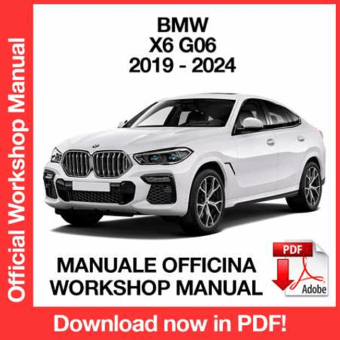 Manuale Officina BMW X6 G06 (2019-2020-2021-2022-2023-2024) (EN)