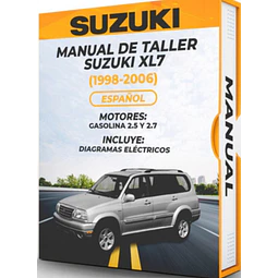 Manuale di officina Suzuki Xl7 (1998-2006) 2.5 E 2.7 PDF