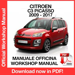 MANUALE OFFICINA CITROEN C3 PICASSO (2009-2010-2011-2012-2013-2014-2015-2016-2017) (EN)