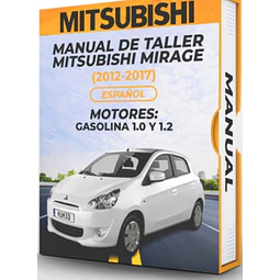 Manuale d'officina Mitsubishi Mirage (2012-2017) 1.0 E 1.2 PDF