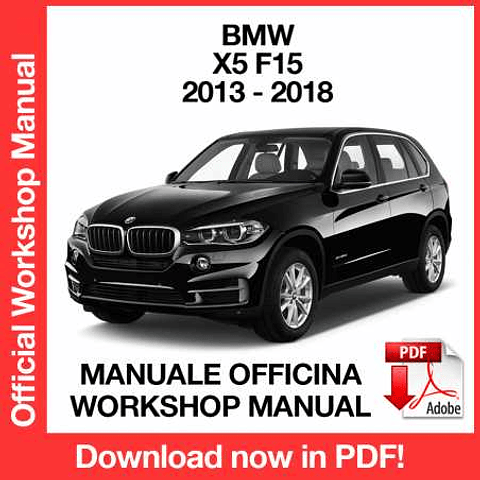 Manuale Officina BMW X5 F15 (2013-2014-2015-2016-2017-2018) (EN)