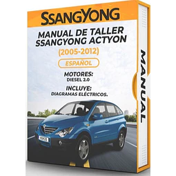 Manuale di officina Ssangyong Actyon (2005-2012) 2.0 PDF 
