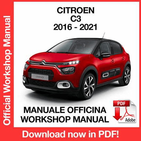 Manuale Officina Citroen C3 GRATUITO (2016-2017-2018-2019-2020-2021) (ITA)