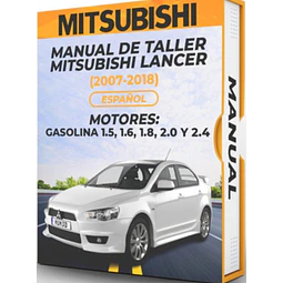 Manuale d'officina Mitsubishi Lancer (2007-2018)  1.5, 1.6, 1.8, 2.0 E 2.4 PDF