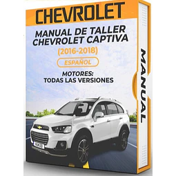 Manuale di officina Chevrolet Captiva (2016-2018) PDF