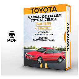 Manuale di officina Toyota Celica (1985-1989) 1.6, 1.8 E 2.0 PDF