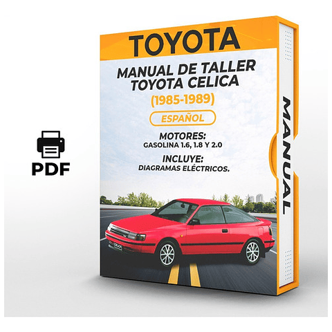 Manuale di officina Toyota Celica (1985-1989) 1.6, 1.8 E 2.0 PDF