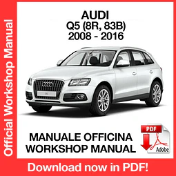 MANUALE OFFICINA AUDI Q5 (2008-2009-2010-2011-2012-2013-2014-2015-2016) (EN)