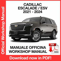 Manuale Officina Cadillac Escalade / Escalade ESV (2021-2022-2023-2024) (EN)