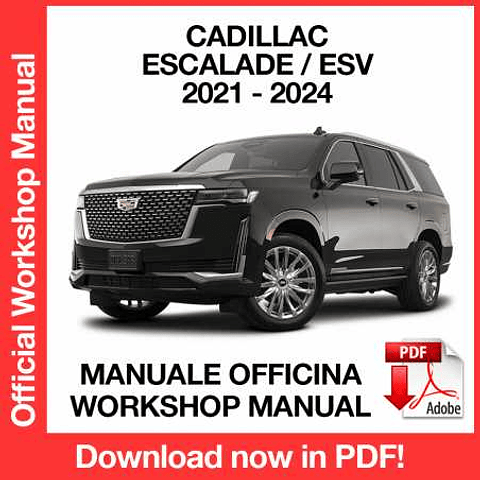 Manuale Officina Cadillac Escalade / Escalade ESV (2021-2022-2023-2024) (EN)