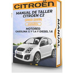 Manuale di officina Citroen C2 (2003-2009) 1.1 E 1.4 E Gaso 1.6