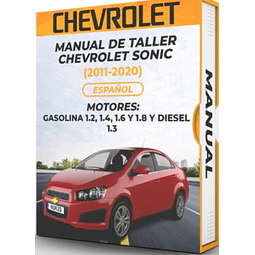 Manuale d'officina Chevrolet Sonic (2011-2020) 1.2, 1.4, 1.6 e 1.8 E Gaso 1.3