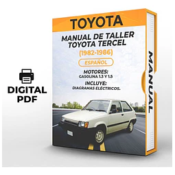 Manuale d'officina Toyota Tercel (1982-1986) 1.3 E 1.5 PDF