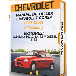 Manuale di officina Chevrolet Corsa (1997, 1998, 1999, 2000)1.0, 1.2, 1.4, 1.6 GAS 1.5, 1.7