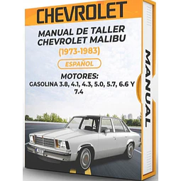 Manuale di officina Chevrolet Malibu (1973-1983) PDF