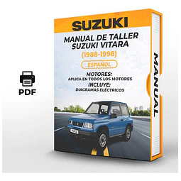 Manuale di officina Suzuki Vitara (1988-1998) PDF