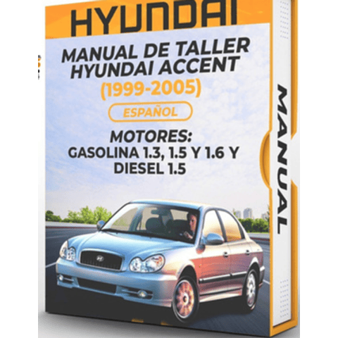 Manuale d'officina Hyundai Accent (1999, 2000, 2001, 2002, 2003, 2004, 2005) 1.3, 1.5 E 1.6 GAS 1.5