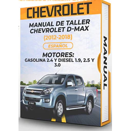 Manuale di officina Chevrolet D-max (2012-2018) PDF