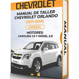 Manuale d'officina Chevrolet Orlando (MOTORI 2011, 2012, 2013, 2014, 2015, 2016, 2017, 2018: BENZINA 1.6 E DIESEL 2.0)