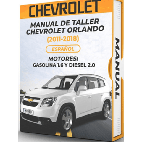 Manuale d'officina Chevrolet Orlando (MOTORI 2011, 2012, 2013, 2014, 2015, 2016, 2017, 2018: BENZINA 1.6 E DIESEL 2.0)