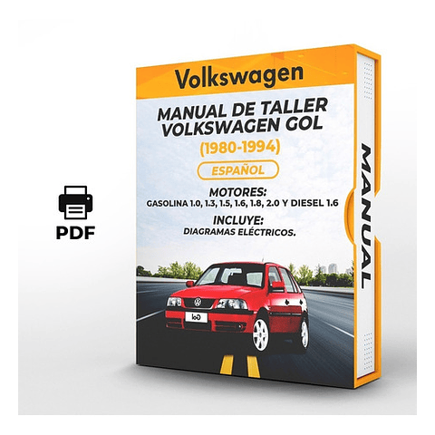 Manuale di officina Volkswagen Gol (1980, 1981, 1982, 1983, 1984, 1985, 1986, 1987)1.0, 1.3, 1.5, 1.6, 1.8, 2.0