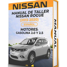 Manuale d'officina Nissan Rogue (2013, 2014, 2015, 2016, 2017, 2018, 2019, 2020)2.0, 2.5