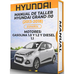 Manuale di officina Hyundai Grand I10 (2013, 2014, 2015, 2016, 2017, 2018) 1.0 E 1.2