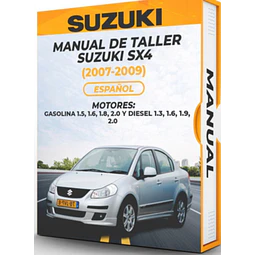 Manuale di officina Suzuki Sx4 (2007, 2008, 2009) BENZINA 1.5, 1.6, 1.8, 2.0 PDF