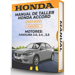Manuale di officina Honda Accord (2013, 2014, 2015, 2016, 2017) BENZINA 2.0, 2.4, 3.5 PDF