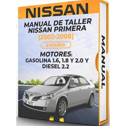 Manuale di officina Nissan Primera (2002, 2003, 2004, 2005, 2006, 2007, 2008) 1.6, 1.8, 2.0 e  2.2