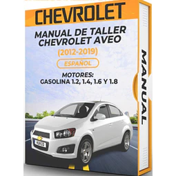 Manuale di officina Chevrolet Aveo (2011, 2012, 2013, 2014, 2015, 2016, 2017, 2018, 2019) PDF