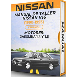 Manuale di officina Nissan V16 (1990, 1991, 1992, 1993)1.4 E 1.6 ***
