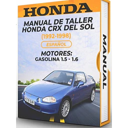Manuale di officina Honda Crx Del Sol (1992, 1993, 1994, 1995, 1996, 1997, 1998)PDF