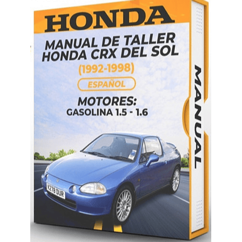 Manuale di officina Honda Crx Del Sol (1992, 1993, 1994, 1995, 1996, 1997, 1998)PDF
