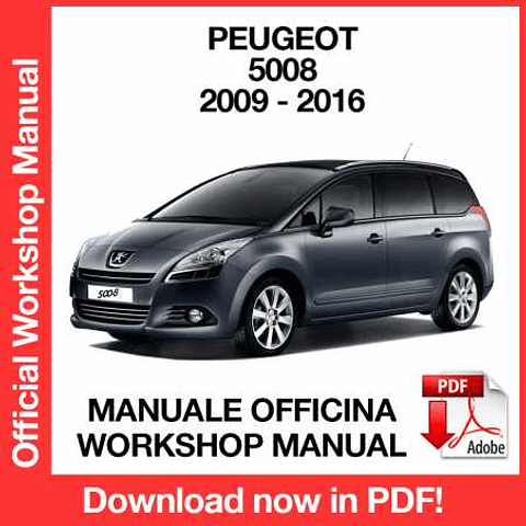Manuale Officina Peugeot 5008 (2009-2010-2011-2012-2013-2014-2015-2016) (EN)