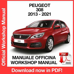 Manuale Officina Peugeot 308 (2013-2014-2015-2016-2017-2018-2019-2020-2021) (EN)