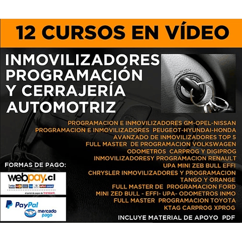 Curso Gratis en Vídeo - Inmovilizadores, Programación y Cerrajería Automotriz