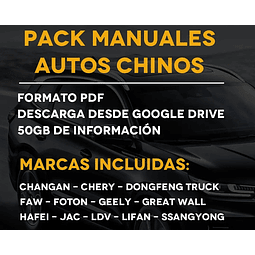 Pack Gratis de Manuales de Autos Chinos