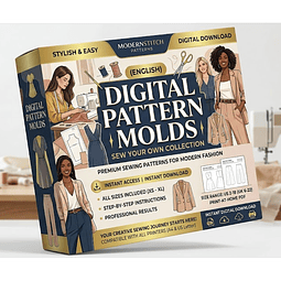 Apron Sewing Pattern | Pinafore Dress Pattern | Apron Pattern | Dress Sewing Pattern| Beginner Pattern, Sewing Pattern, Women Sewing Pattern