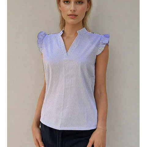 Blouse sewing pattern, sizes XS-XXL, ruffled blouse pattern, easy women's blouse pattern