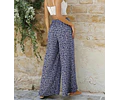 Summer wide leg pants pattern | Sewing pattern for high-waisted wide leg palazzo pants |
