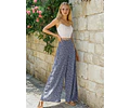 Summer wide leg pants pattern | Sewing pattern for high-waisted wide leg palazzo pants |